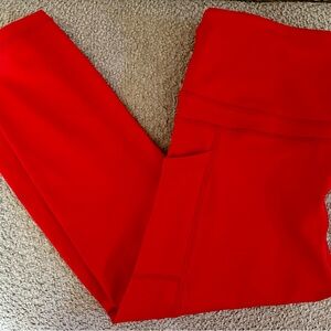 ZYIA Vibrant Red Women's Leggings